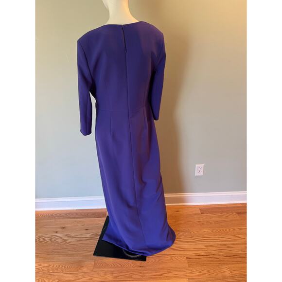 SAFIYAA Ayanna Draped Gown - Indigo size 14 - Picture 9 of 10